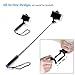 New Generation Selfie stick,MOKAI START® Monopod Extendable Selfie Stick Self Portrait Pole with Built-in Remote Shutter Button Designed for Apple, Android Smartphones