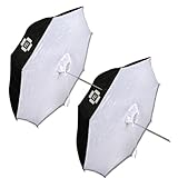 PBL Photo Studio 40" Reflective Umbrella Softboxes Set of Two Steve Kaeser Photographic Lighting & Accessories