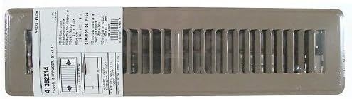 Hart Cooley American Metal 4in. X 14in. Brown Floor Diffuser 413B4X14R