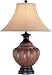 C4973 TABLE LAMP - WALNUT FINISH/BELL FABRIC SHADE, TYPE A 150W by Lite Source