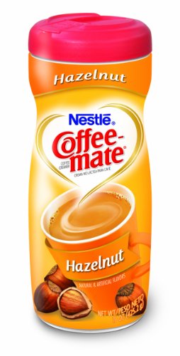 Coffee-mate Coffee Creamer, Hazelnut Canister, 15-Ounce Containers (Pack of 12)