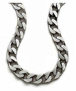 Mens Plain Necklace Silver Chain 51cm Length Model Sc31620