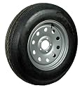 15" x 6" Silver Modular Trailer Wheel with bias ST22575D15D Tire Mounted (5-4.5" bolt circle)