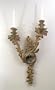 Wall Mounted Candle Holder - Wood Tone