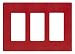 Lutron SC-3-HT Claro Three-gang Wallplate Hot