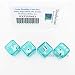 Green Doubling Cube Dice with White Pips D8 19mm (3/4in) (White Die Inside) Pack of 4 Wondertrail