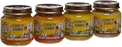 Earth's Best Organic 2nd Country Dinner Variety Pack, 4 Ounce Jars (Pack of 12)