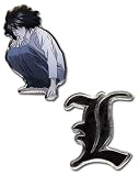 Death Note: Pins - L and L Logo (Set of 2)