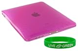 Magenta Wave Design Crystal Skin TPU Case for Apple iPad 3G 64GB