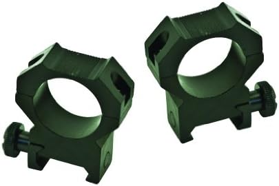 Swamp Fox Medium Height Tactical Scope Ring for Picatinny and Weaver Rails for AR15 M16 and M4 Rifles, Black Matte, 1-Inch