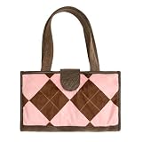 Baby Changing Handbag in Pink Argyle