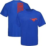 SMU Mustangs Royal Blue Side Tri-Blend T-shirt