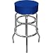 Trademark High Grade Blue Padded Bar Stool, Blue