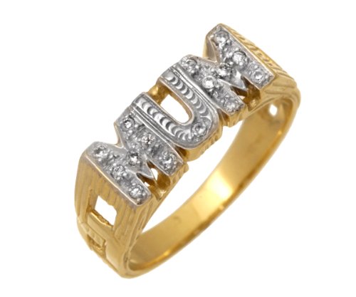 Herren-Ring 9 Karat (375) Bicolor Gr. 53 (16.9)  Zirkonia DIV 141T Preisvergleich