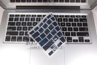 IVEA Keyboard Silicone Cover Skin for New Aluminum Unibody Macbook Pro 13, 15, 17 inches - BLACK