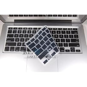 IVEA Keyboard Silicone Cover Skin for New Aluminum Unibody Macbook Pro 13" 15" 17" - BLACK