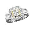 14K Two Tone Gold 1 1/4 ct. Multi Diamond Fashion Ring