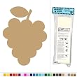 Grapes - Wine Fruit - Vinyl Sticker Decal Wall Art Decor - Light-Brown