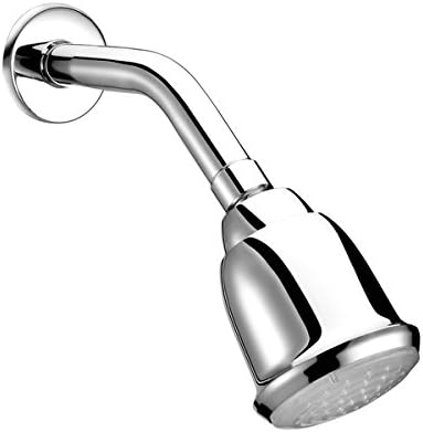 Bloomwin-Elegant Solid Color Blue LED Light Top Spray Shower Head Bathroom