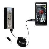 High Capacity Rechargeable External Battery Pocket Charger for the Motorola Droid X - uses Gomadic TipExchange Technology