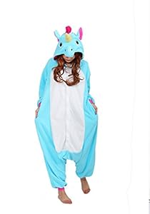 UBeauty Unisex-adult Kigurumi Onesie Unicorn Pajamas (S,Blue)