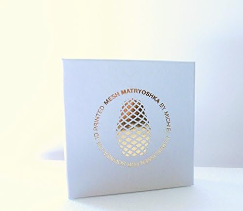 Russian Nesting Dolls Earrings 3d Printed (White)