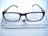 STYLISH BIFOCAL CLEAR READING GLASSES + 1.5 AMETHYST PURPLE R652