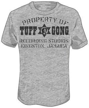 Tuff Gong - Property Of Tuff Gong Mens T-Shirt In Heather Grey, Medium, Heather Grey