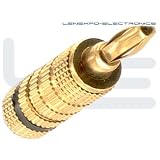 Buy 10 Pairs Atlona High-Quality Gold Speaker Wire Cable Banana Plugs Connectors 