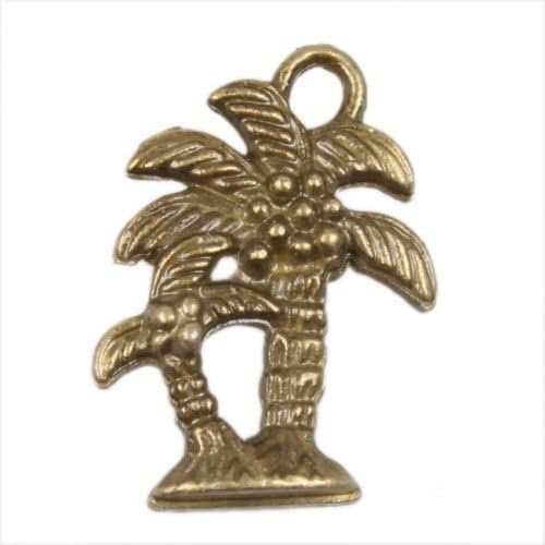 FO 50pcs Wholesale New Bronze Tree Coconut Charms Pendant Free P&P