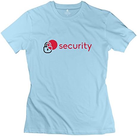 Women's Personalized Custom Tee Vintage Security S SkyBlue