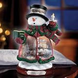 Thomas Kinkade Holiday Lights Snowman Figurine by The Bradford Editions