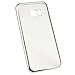 Samsung Galaxy S7 Edge Case, Splaks [Silver] Extra Shock-Absorb Clear Back Panel+Silver Metal Plating Frame,Extreme Lightweight Soft Flexible Silicone Rubber Anti-Scratch Protective Case