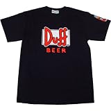 Simpsons Duff Beer Logo Mens T-Shirt (Black)