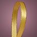Light Gold Satin Ribbon with Gold Edges, 3/8