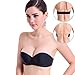 Omedichi Women's Strapless Clear Back Bra Black 38C