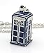 Dr. Who Necklace - Tardis Charm - Whovian Fan - Phone Booth Police Call Box - Geekery Jewelry - Geek Jewelry - ASB