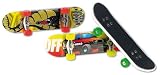 FINGER SKATE BOARD TECH TRICK DECK BOARD WITH TOOL AND CHANGABLE WHEELS METAL TRUCKS
