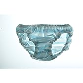 gradation (グラデーション) 縞パン パイルボーダーショーツ サックス 10001