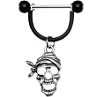 Handcrafted Genuine Pewter Pirate Nipple Ring