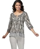BCBG MAX AZRIA - BCBGMAXAZRIA Printed Drawstring-Detailed Top