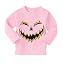 Ripple Junction - Jack-O-Lantern - Pink Toddler Long Sleeve Tee - 5/6
