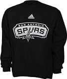 San Antonio Spurs Youth Adidas Team Logo Fleece Crewneck Sweatshirt