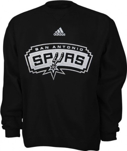 San Antonio Spurs Youth adidas Team Logo Fleece Crewneck Sweatshirt