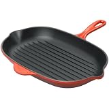 Le Creuset 12 2 3-Inch Oblong Skillet Grill, Red by Le Creuset