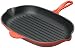 Le Creuset 12 2/3-Inch Oblong Skillet Grill, Red
