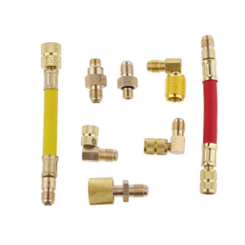 Best Deal Manifold Gauge Adapter Set Brass Air Conditioning Adapters A