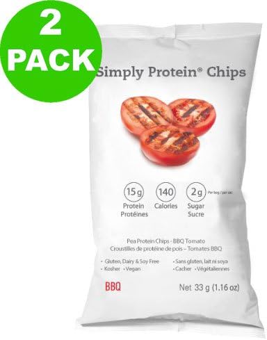 Simply Protein Chips, BBQ 33g Bag (24 Pack)