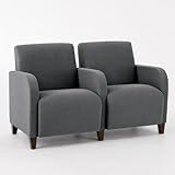 IMAGE OF Lesro Fabric Two Seat Sofa with Center Arm