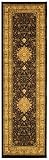 Safavieh Lyndhurst Collection LNH213A Black and Ivory Area Runner, 2-Feet 3-Inch by 8-Feet